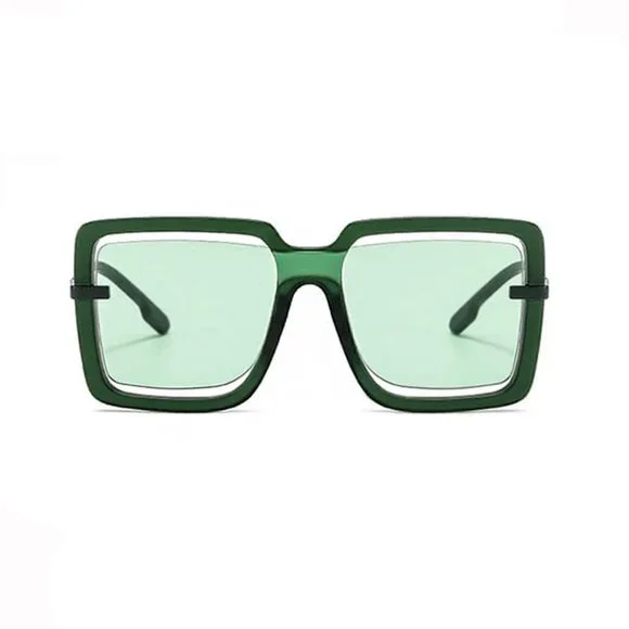 OVERSIZED SQUARE FRAME SUNGLASSES - Picture 3 of 4
